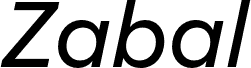 Zabal DEMO Medium Italic