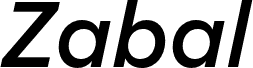 Zabal DEMO SemiBold Italic