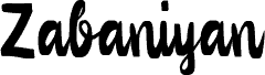 Preview of the Zabaniyan font