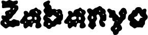 Preview of the Zabanyo font
