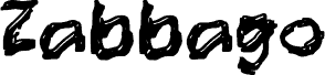 Preview of the Zabbago font