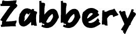 Preview of the Zabbery font