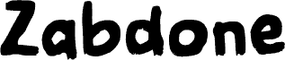 Zabdone písmo