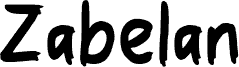 Preview of the Zabelan font