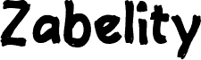 Preview of the Zabelity font