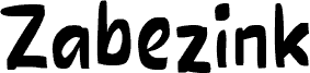 Preview of the Zabezink font