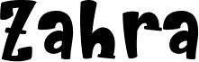 Zahra font