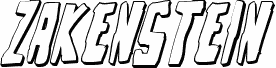 Zakenstein 3D Italic
