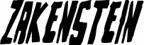 Zakenstein Condensed Italic