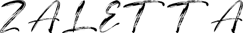Zaletta PERSONAL USE ONLY! Schriftart
