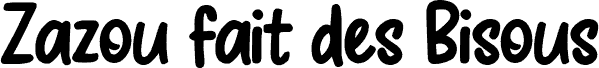 Zazou fait des Bisous шрифт