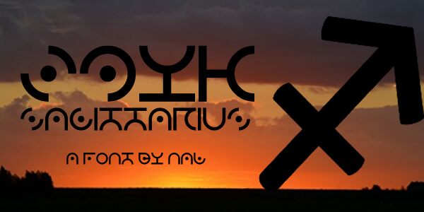 Zdyk Sagittarius Czcionka