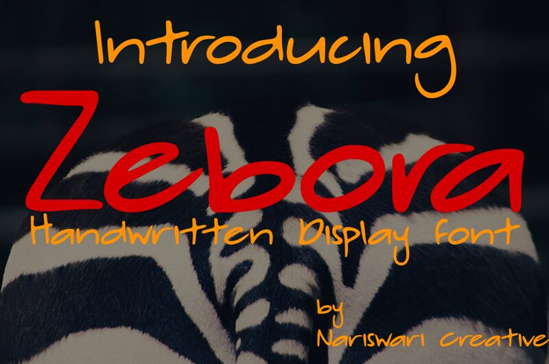 Zebora Schriftart