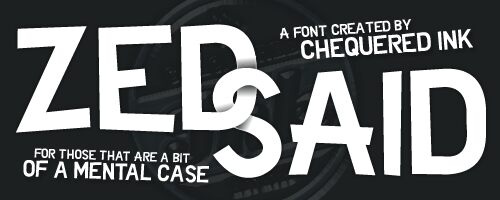Zed Said Schriftart