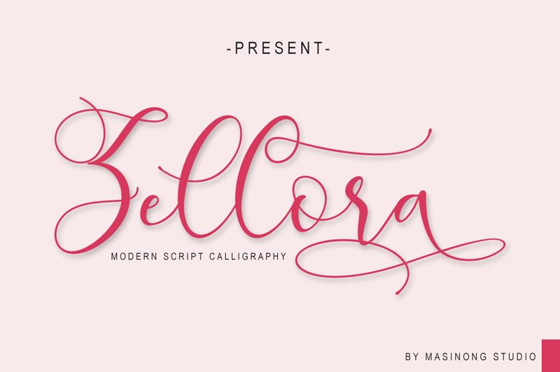 Zellora Script Czcionka