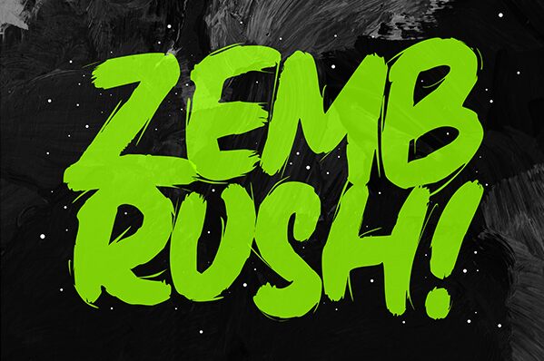 Zembrush Schriftart