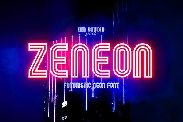 Zeneon Schriftart