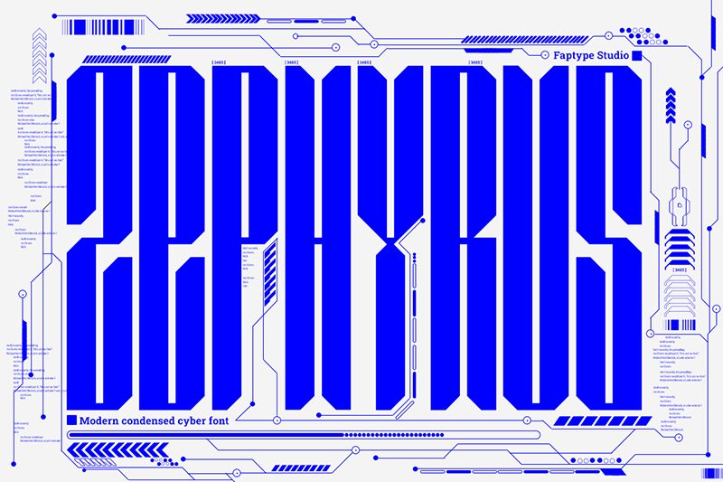 Zephyrus Schriftart