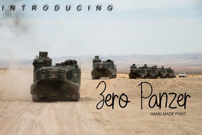 Zero Panzer Шрифт