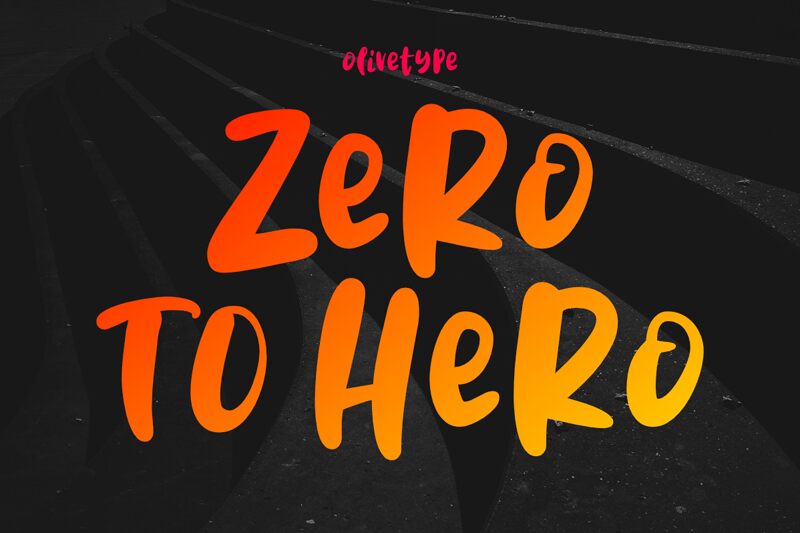 Zero To Hero Schriftart
