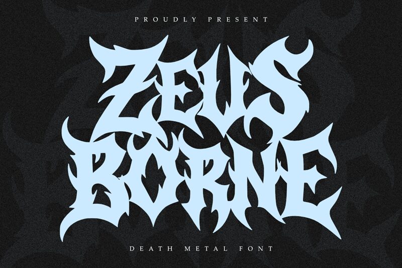 Zeus Borne Regular — Prezentace písma
