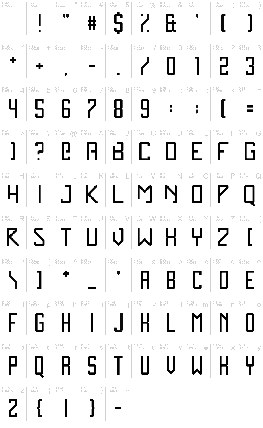 Zen Monolith Regular font | Fonts2u.com