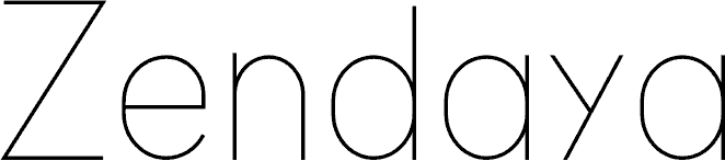 Zendaya font | Fonts2u.com