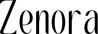 Zenora Regular písmo