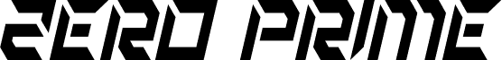 Zero Prime Condensed Italic