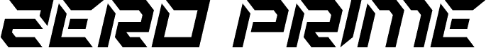 Zero Prime Italic