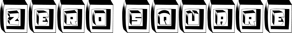 Zero Square Regular font