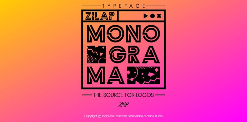 Zilap Monograma Schriftart