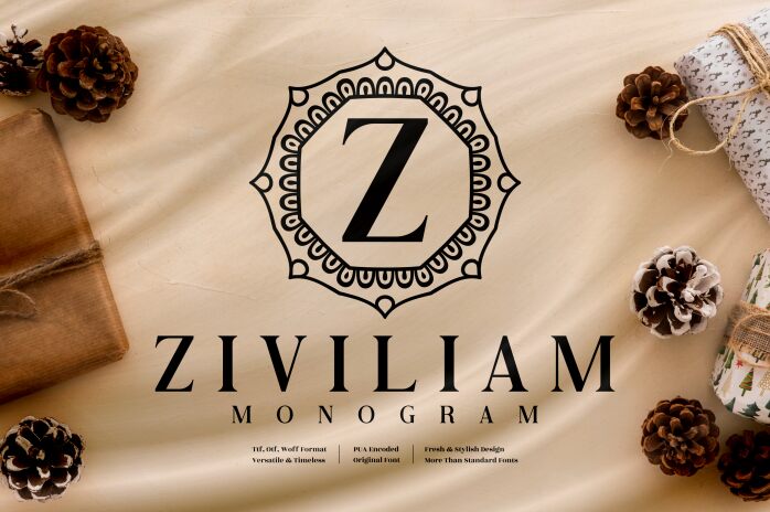 Ziviliam Monogram Czcionka
