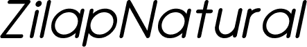 Zilap Natural italic