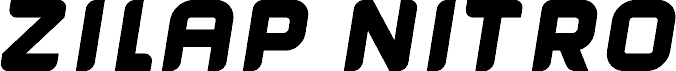 Zilap Nitro bold Italic