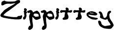 Preview of the Zippittey Bold font