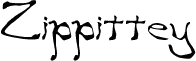 Preview of the Zippittey Regular font