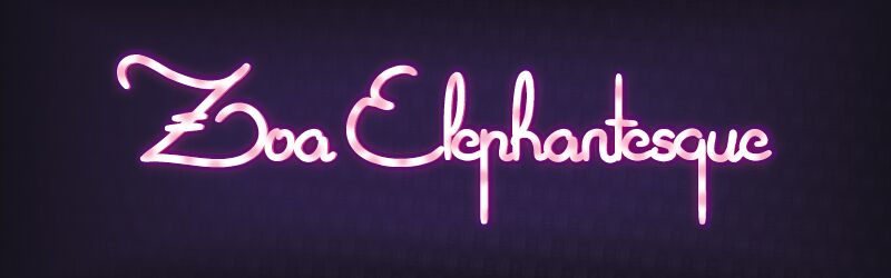Zoa Elephantesque Schriftart