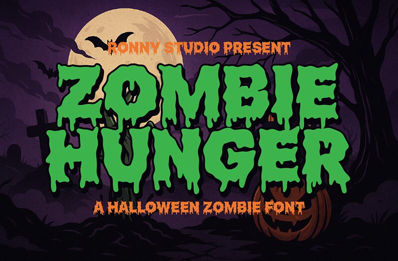 Zombie Hunger Schriftart