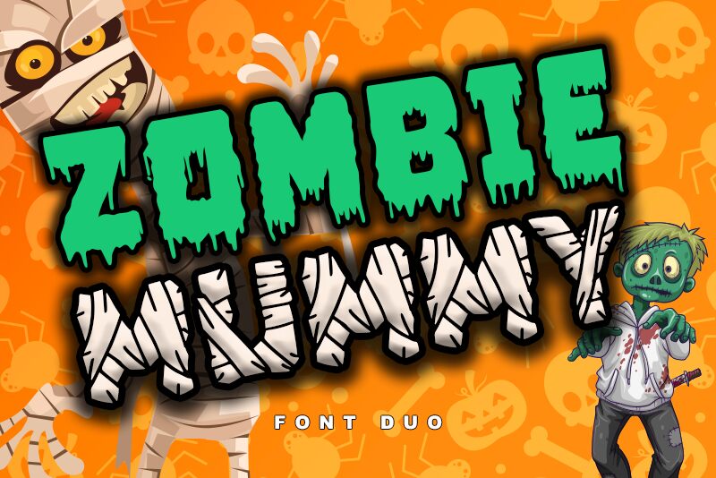 Zombie Mummy Schriftart