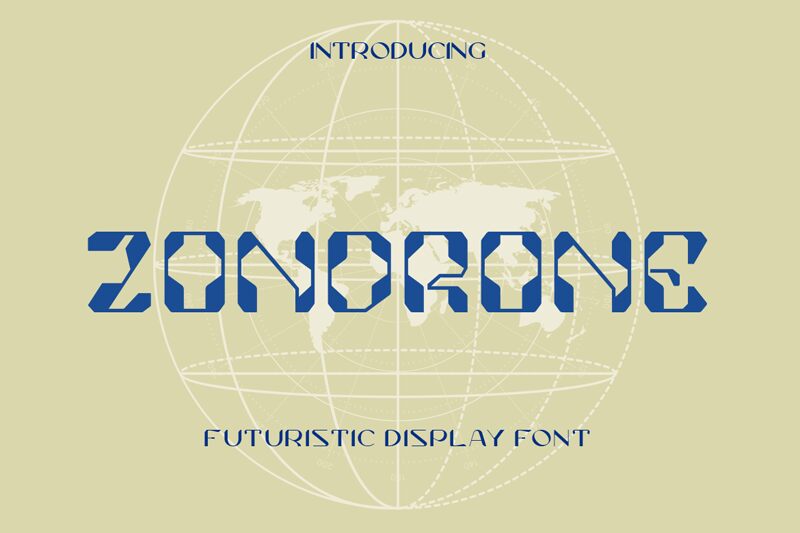 Zondrone Schriftart