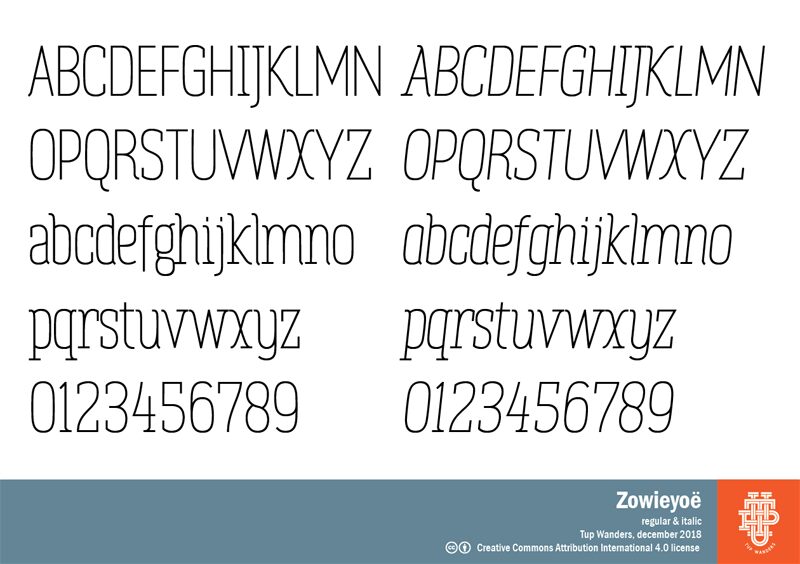 Zowieyoë Schriftart