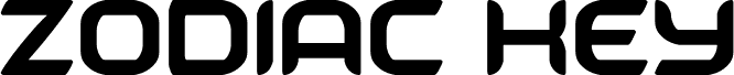 Aperçu de la police Zodiac Key Extra-Condensed