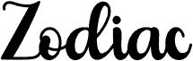 Preview of the Zodiac font