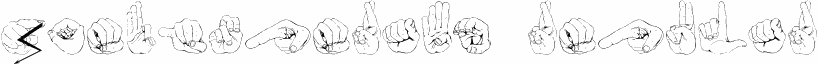 ZOE Germany Fingeralphabet Regular