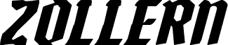 Zollern Extra-Expanded Italic