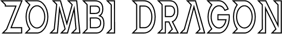 Preview of the ZOMBI DRAGON font