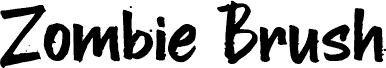 Zombie Brush フォント