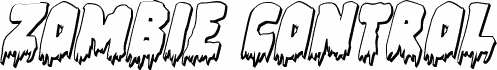 Zombie Control 3D Italic