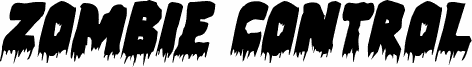 Zombie Control Italic